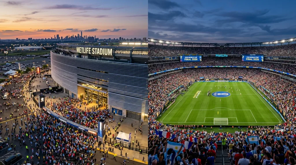 MetLife Stadium in East Rutherford, New Jersey will host the 2026 World Cup Final on July 19