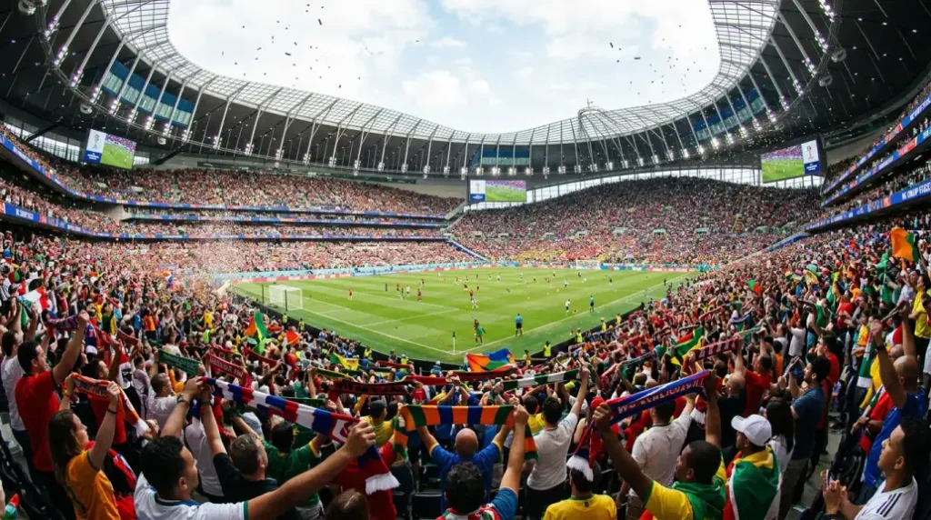 World Cup 2026 group stage draw visualization showing all 12 groups and team assignments